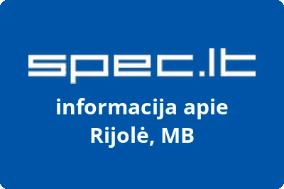 Rijolė, MB | spec.lt