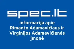 Rimanto Adamavičiaus ir Virginijos Adamavičienės įmonė | spec.lt