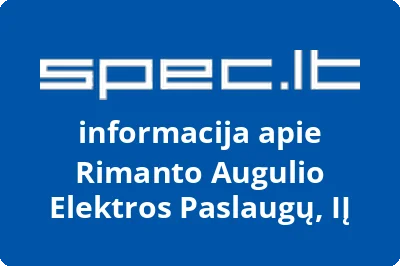 Rimanto Augulio Elektros Paslaugų, IĮ