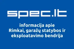 Rimkai, garažų statybos ir eksploatavimo bendrija | spec.lt