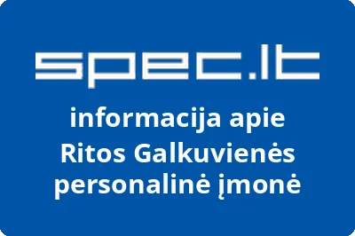 Ritos Galkuvienės personalinė įmonė