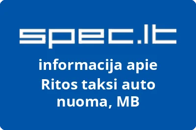 Ritos taksi auto nuoma, MB | spec.lt