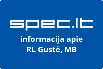 RL Gustė, MB | spec.lt