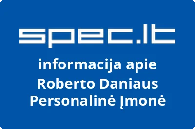 Roberto Daniaus Personalinė Įmonė