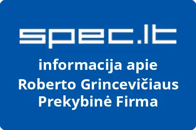 Roberto Grincevičiaus prekybinė firma | spec.lt