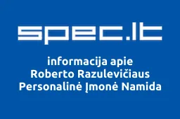 Roberto Razulevičiaus Personalinė Įmonė Namida | spec.lt