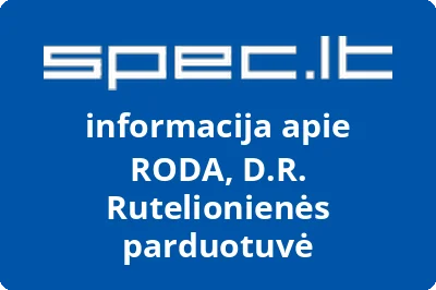 RODA, D.R. Rutelionienės parduotuvė