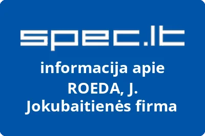 ROEDA, J. Jokubaitienės firma