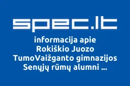 Rokiškio Juozo TumoVaižganto gimnazijos Senųjų rūmų alumni asociacija iliustracija