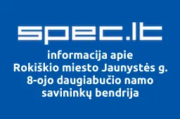 Rokiškio miesto Jaunystės g. 8-ojo daugiabučio namo savininkų bendrija | spec.lt