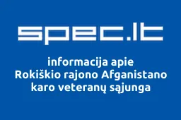 Rokiškio rajono Afganistano karo veteranų sąjunga | spec.lt