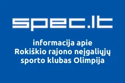 Rokiškio rajono neįgaliųjų sporto klubas Olimpija | spec.lt