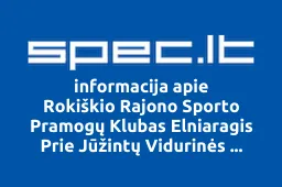 Rokiškio Rajono Sporto Pramogų Klubas Elniaragis Prie Jūžintų Vidurinės Mokyklos | spec.lt