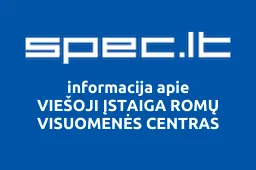 VIEŠOJI ĮSTAIGA ROMŲ VISUOMENĖS CENTRAS iliustracija