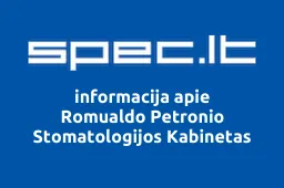 Romualdo Petronio Stomatologijos Kabinetas | spec.lt