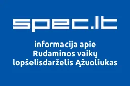Rudaminos vaikų lopšelisdarželis Ąžuoliukas iliustracija