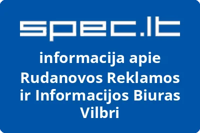 Rudanovos reklamos ir informacijos biuras VILBRI