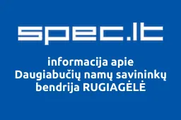 Daugiabučių namų savininkų bendrija RUGIAGĖLĖ | spec.lt