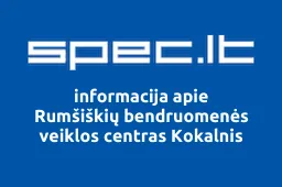 Rumšiškių bendruomenės veiklos centras Kokalnis | spec.lt