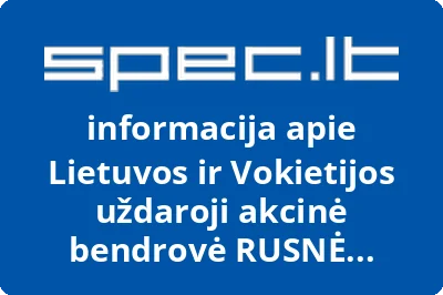 Lietuvos ir Vokietijos uždaroji akcinė bendrovė RUSNĖ FISCH