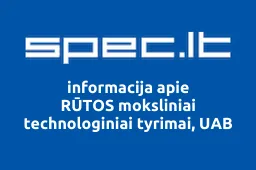 RŪTOS moksliniai technologiniai tyrimai, UAB | spec.lt