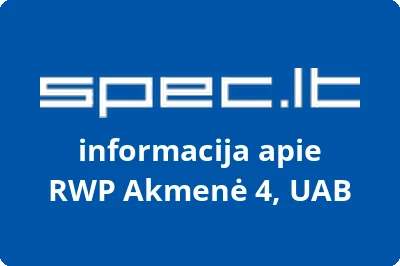 RWP Akmenė 4, UAB | spec.lt