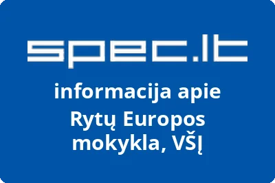 Rytų Europos mokykla, VŠĮ