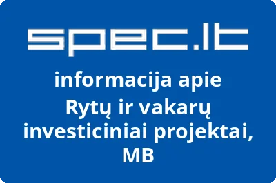 Rytų ir vakarų investiciniai projektai, MB
