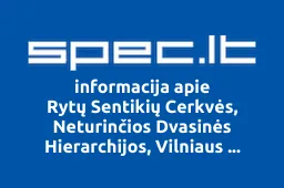 Rytų Sentikių Cerkvės, Neturinčios Dvasinės Hierarchijos, Vilniaus Sentikių Religinė Bendruomenė | spec.lt