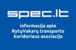 RytųVakarų transporto koridoriaus asociacija | spec.lt