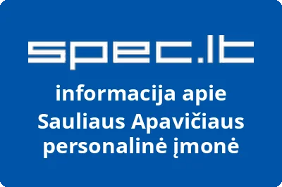 Sauliaus Apavičiaus personalinė įmonė