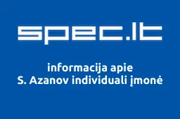 S. Azanov individuali įmonė | spec.lt