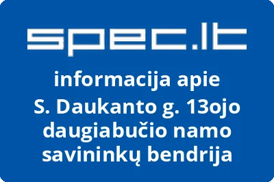 S. Daukanto g. 13ojo daugiabučio namo savininkų bendrija