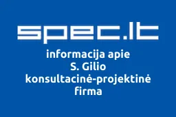 S. Gilio konsultacinė-projektinė firma iliustracija