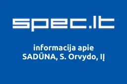 SADŪNA, S. Orvydo, IĮ | spec.lt