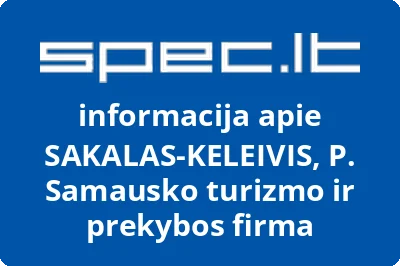 SAKALAS-KELEIVIS, P. Samausko turizmo ir prekybos firma