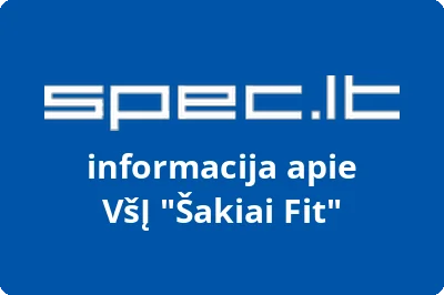 Šakiai Fit, VŠĮ | spec.lt