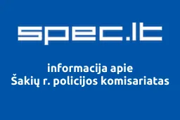 Šakių r. policijos komisariatas | spec.lt