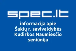Šakių r. savivaldybės Kudirkos Naumiesčio seniūnija | spec.lt