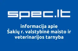 Šakių r. valstybinė maisto ir veterinarijos tarnyba | spec.lt