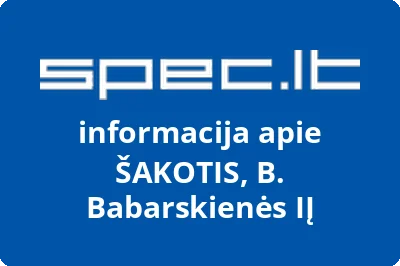 ŠAKOTIS, B. Babarskienės, IĮ