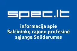 Šalčininkų rajono profesinė sąjunga Solidarumas | spec.lt