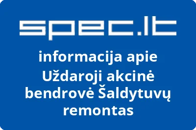 Šaldytuvų remontas, UAB