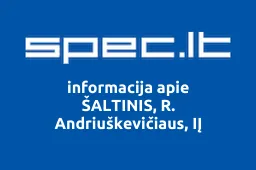 ŠALTINIS, R. Andriuškevičiaus, IĮ | spec.lt
