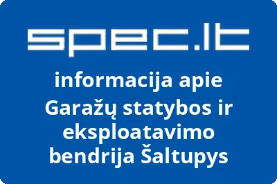 Garažų statybos ir eksploatavimo bendrija Šaltupys