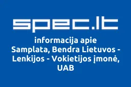 Samplata, Bendra Lietuvos - Lenkijos - Vokietijos įmonė, UAB | spec.lt
