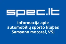 automobilių sporto klubas Samsono motorai, VŠĮ | spec.lt