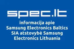 Samsung Electronics Baltics SIA atstovybė Samsung Electronics Lithuania iliustracija