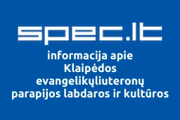 Klaipėdos evangelikųliuteronų parapijos labdaros ir kultūros draugija Sandora | spec.lt