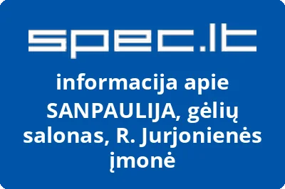 SANPAULIJA, gėlių salonas, R. Jurjonienės įmonė